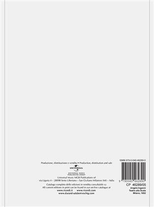 GLUCK C.W. - ORFEO ED EURIDICE -