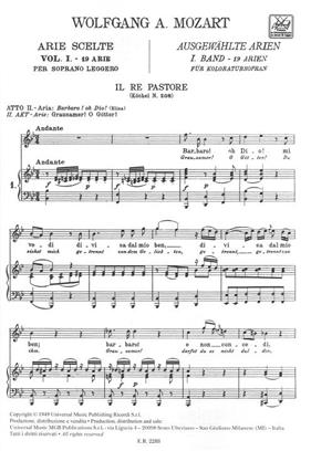 MOZART W.A. - ARIAS SELECTAS V.1 (SOPRANO) (19) -