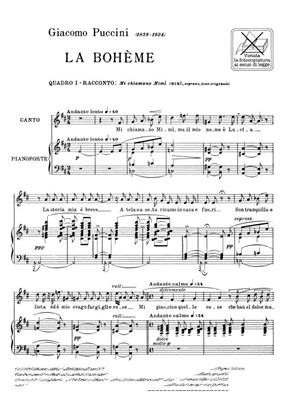 PUCCINI G. - MI CHIAMANO MIMI (LA BOHEME)     SOP -