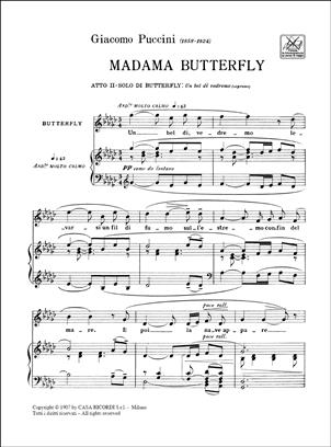 PUCCINI G. - UN BEL DI VEDREMO   SOP -
