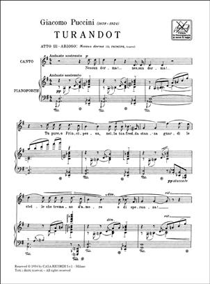 PUCCINI G. - NESSUN DORMA (TURANDOT)            TEP -