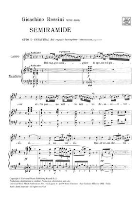 ROSSINI G. - BEL RAGGIO LUSINGHIER (SE4MIRAMIDE)  SOP -