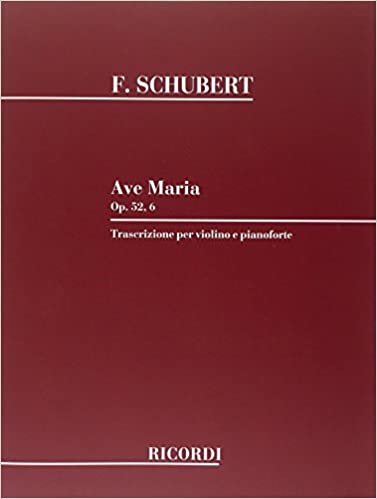 SCHUBERT F. - AVE MARIA (FRANCES/ITALIANO) MS/BARP - OP.52 Nº6
