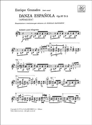 GRANADOS E. - DANZA ESPAÑOLA Nº5 ANDALUZA - OP.37 (GUI)