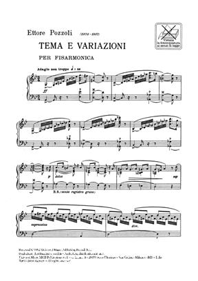 POZZOLI E. - TEMA Y VARIACION -