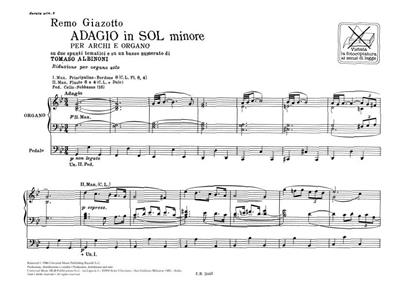 ALBINONI T./ GIAZOTTO - ADAGIO SOL m (ORGANO)