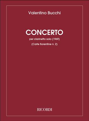BUCCHI V. - CONCIERTO PARA CLARINETE SOLO -