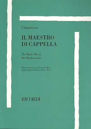 CIMAROSA D. - IL MAESTRO DI CAPELLA