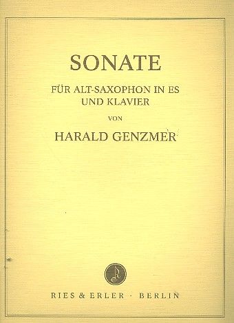 GENZMER H. - SONATA Nº 1 FLAUTA Y PIANO