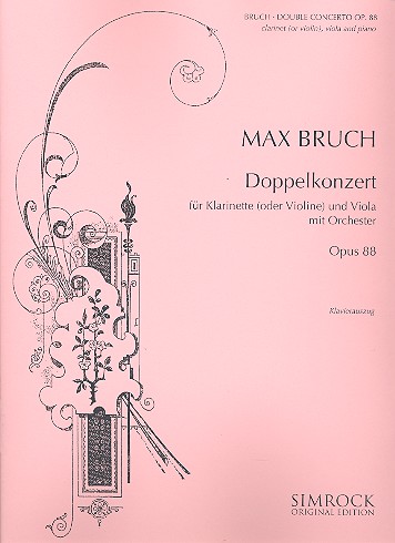BRUCH M. - CONCIERTO DOBLE MI m (SC+PT)   V(CL)/VAP - OP.88