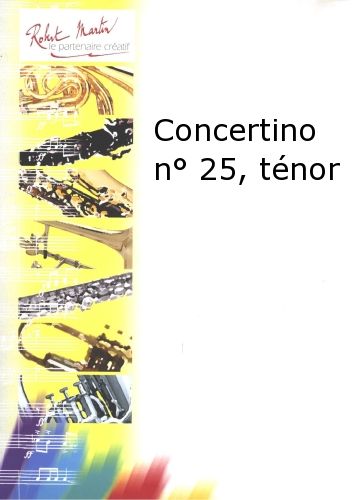 PORRET J. - CONCERTINO Nº25 - (CL o SAXO Y PIANO)