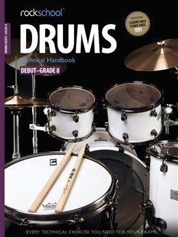 ROCKSCHOOL- DRUMS GRADES DEBUT-8 TECNICAL HANDBOOK  +CD