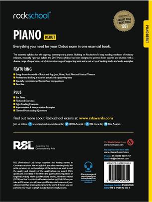 ROCKSCHOOL PIANO GRADE DEBUT + DESCARGAS (2015-2018)