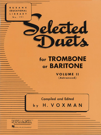 VOXMAN H. - DUOS SELECTOS V.2 - (AVANCED) (TROMBON O BARITONO)