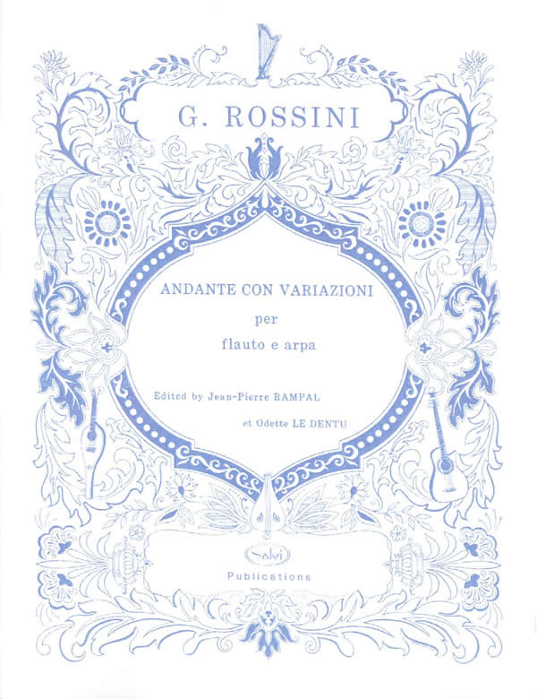 ROSSINI G. - ANDANTE CON VARIACIONES ( FL/VL Y ARPA)