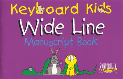 ALBUM - KEYBOARD KIDS WIDE LINE MANUSCRIPT BOOK