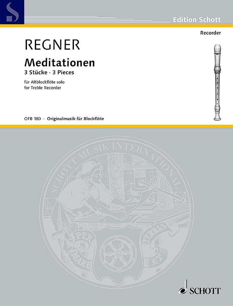 Regner - Meditationen  3 Pieces (Flauta)