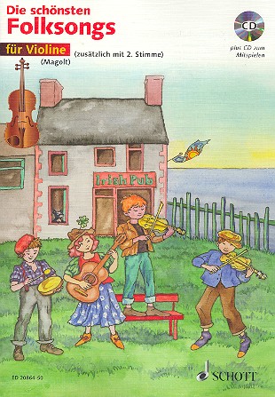 ALBUM -DIE SCHÖNSTEN FOLKSONGS  (+CD) :  1-2 VIOLINES