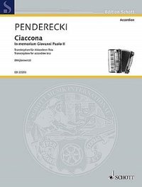 PENDERECKI K. - CHACONNA (3 ACORDEONES)
