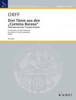 ORFF C. - DANZAS CARMINA BURANA (3) CLARINETE Y 4 VIOLONCHELOS