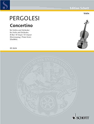 PERGOLESI G. - CONCERTINO VIOLIN SIBM