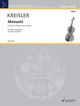 KREISLER F. - MINUETO AL ESTILO DE PORPORA -