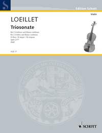 LOEILLET J.B.(JOHN) - TRIO SONATA Nº11 RE M - OP.2