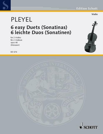 PLEYEL I. - DUOS FACILES (SONATINAS ) (6) - OP.48 2 VIOLINES