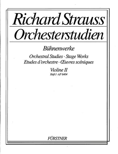 STRAUSS R. - ESTUDIOS ORQUESTALES VIOLIN II V.1 -