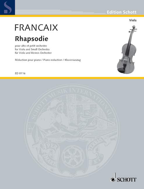 FRANCAIX J. - RAPSODIA -