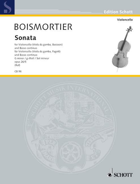 BOISMORTIER J.B. - SONATA Nº5 SOL m - OP.26