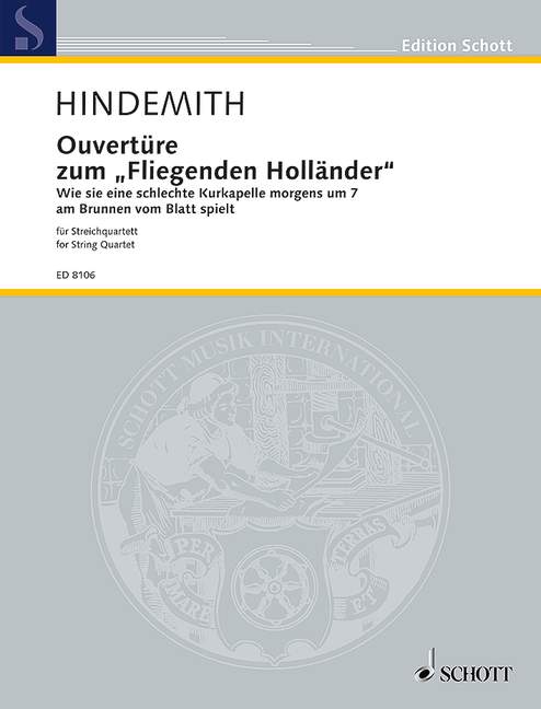 HINDEMITH P. - OBERTURA SOBRE EL HOLANTES ERRANTE -