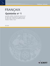 FRANCAIX J. - QUINTETO DE VIENTO Nº 1 PARTITURA
