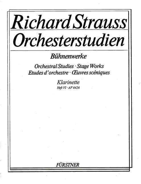 STRAUSS R. - ESTUDIOS ORQUESTALES V.6 -