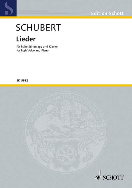 SCHUBERT F. - LIEDER                             S/TEP -