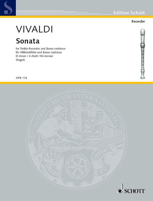 VIVALDI A. - SONATA RE m -