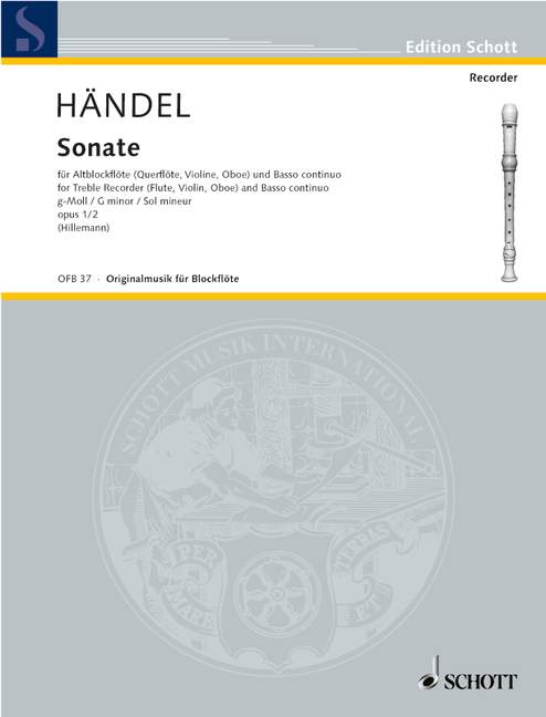HANDEL G.F. - SONATA Nº2 SOL - OP.1/2