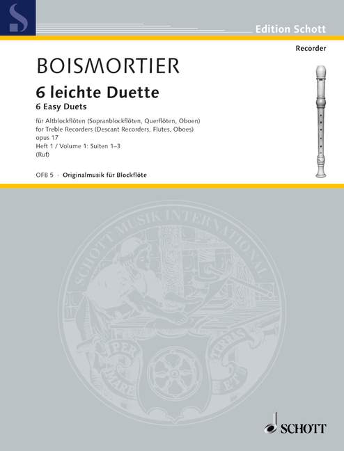 BOISMORTIER J.B. - PEQUEÑOS DUOS V.1 (6) -