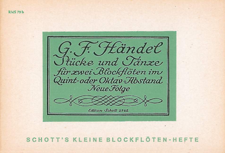 HANDEL G.F. - STUCKE UND TANZE -