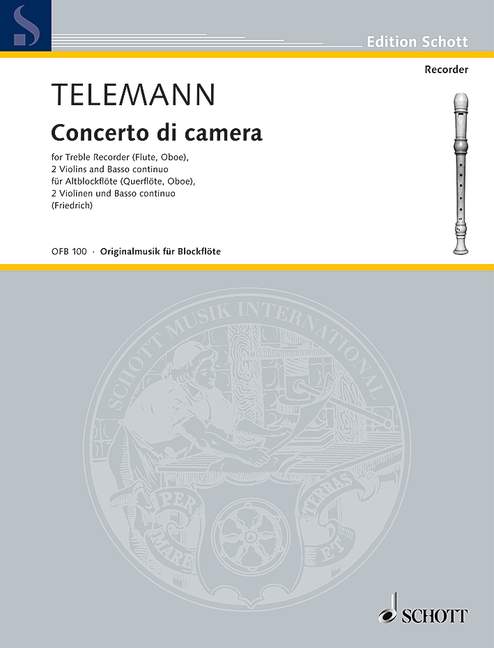 TELEMANN G.P. - CONCIERTO DE CAMARA               FA/2VP -