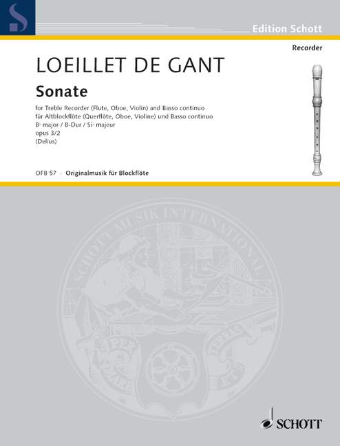 LOEILLET J.B. - SONATA SIb M - OP.3 Nº2
