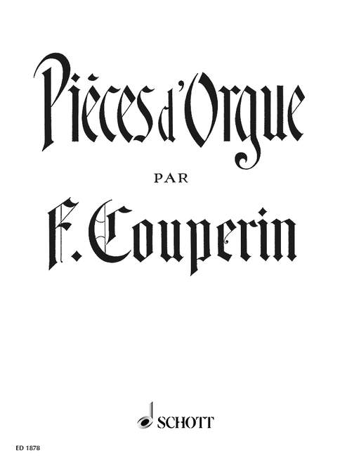 COUPERIN F. - PIEZAS DE ORGANO -