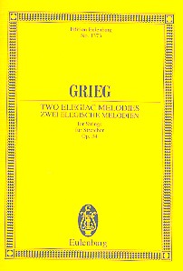 GRIEG E. - MELODIAS ELEGIACAS (2) - OP.34 (BOLSILLO)