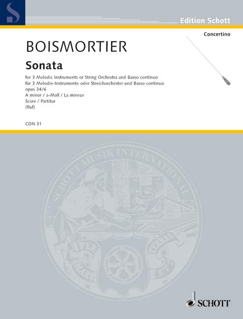 BOISMORTIER J.B. - SONATA LA m -