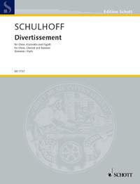 SCHULHOFF E. - DIVERTISSEMENT (1926) PARTES