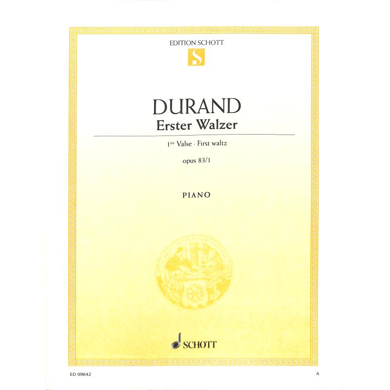 DURAND A. - VALS OP.83/1