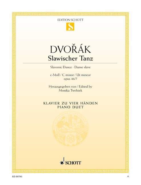 DVORAK A. - DANZA ESLAVA OP.46/7 EN DO m (PIANO 4 MANOS)