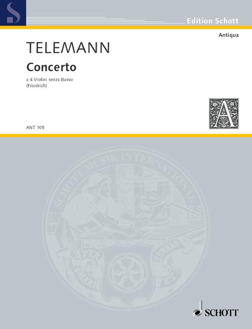 TLEMANN G.P. - CONCIERTO (4 VIOLINES)