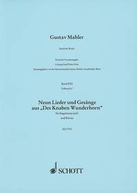 MAHLER G. - 9 LIEDER Y UNA CANCION DE EL NIÑO DEL CUERNO MAGICO VOZ GRAVE