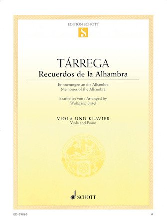 TARREGA F. - RECUERDOS DE LA ALHAMBRA  (VIOLA Y PIANO)